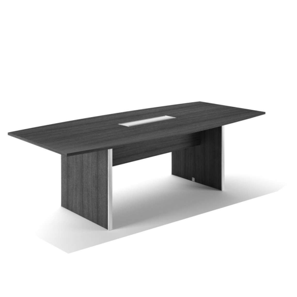 96" Boat Shaped Conference Table Grigio