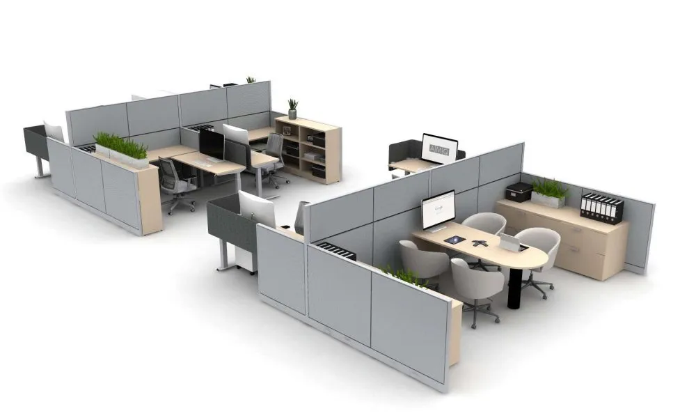Affordable Office Furniture in Bakersfield Open Plan and cubicle furniture