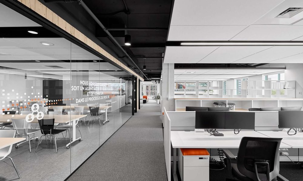 Open Plan Office with Desks and Training Room