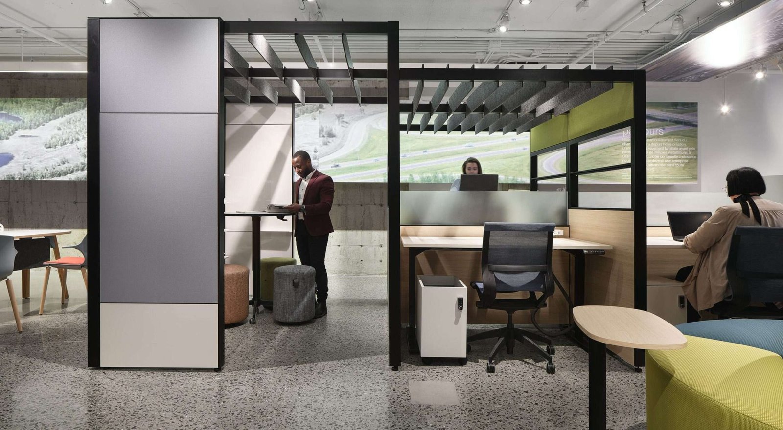 Meeting Shed Open Plan Electric Desks