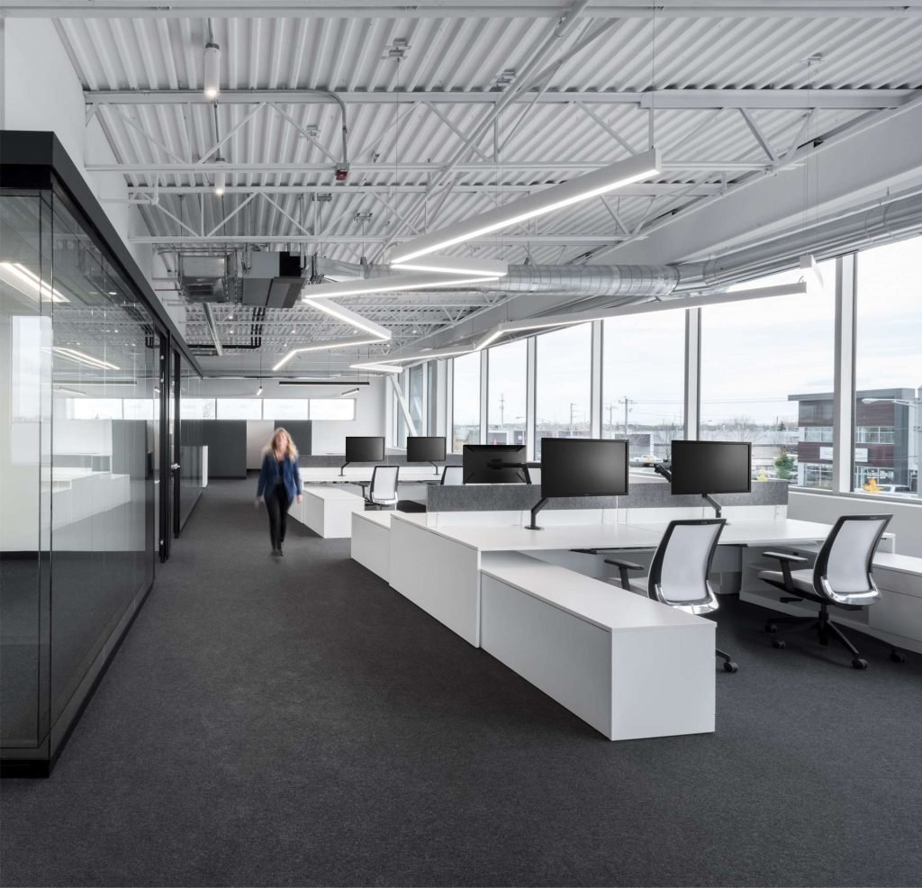 Open Plan desks in Phoenix White Desks Office Furniture