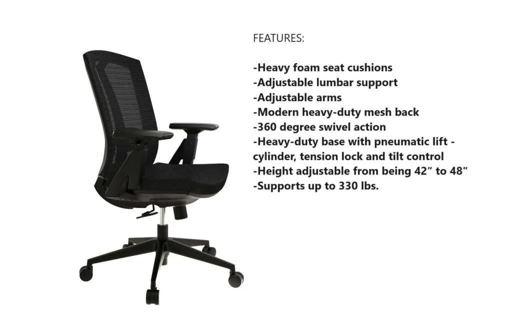 Black Mesh Chair 9