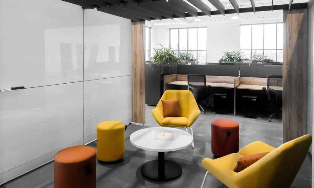 Collaborative Lounge chairs and ottomans