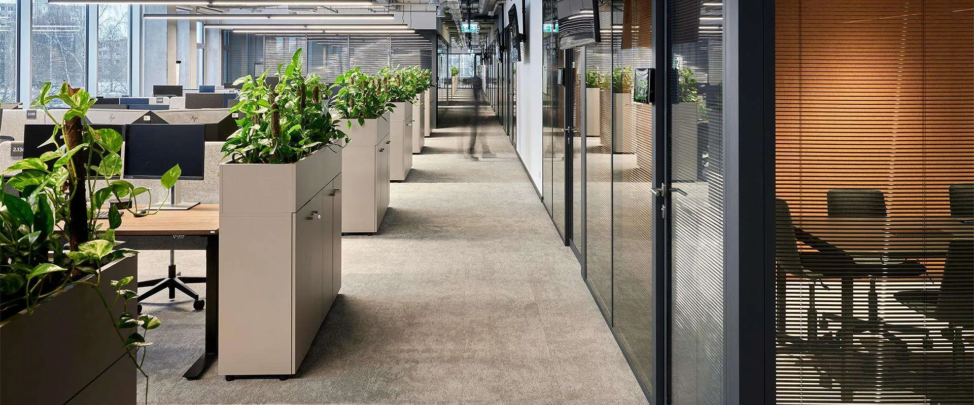Office furniture open plan planters Office Furniture Open Plan Planters