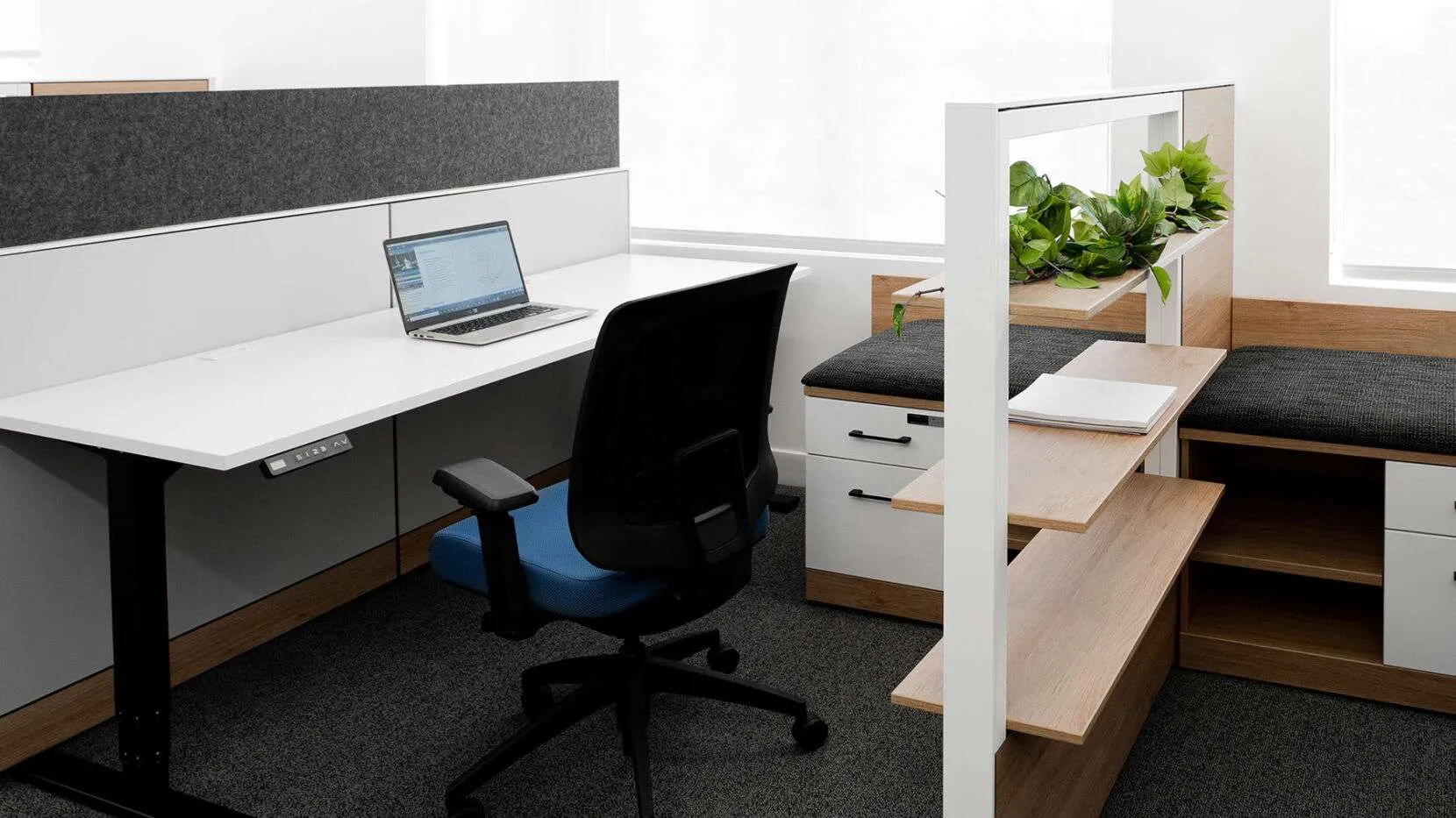 electric desk and shelves in Las Vegas