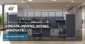 Office furniture cubicles and chairs