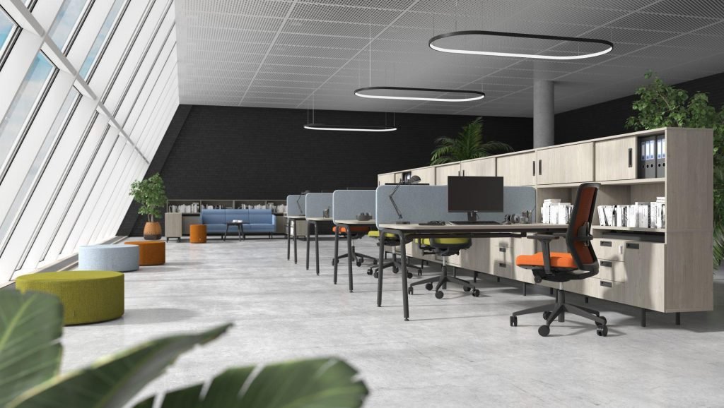 Open Plan Office Desks and Chairs cap rate