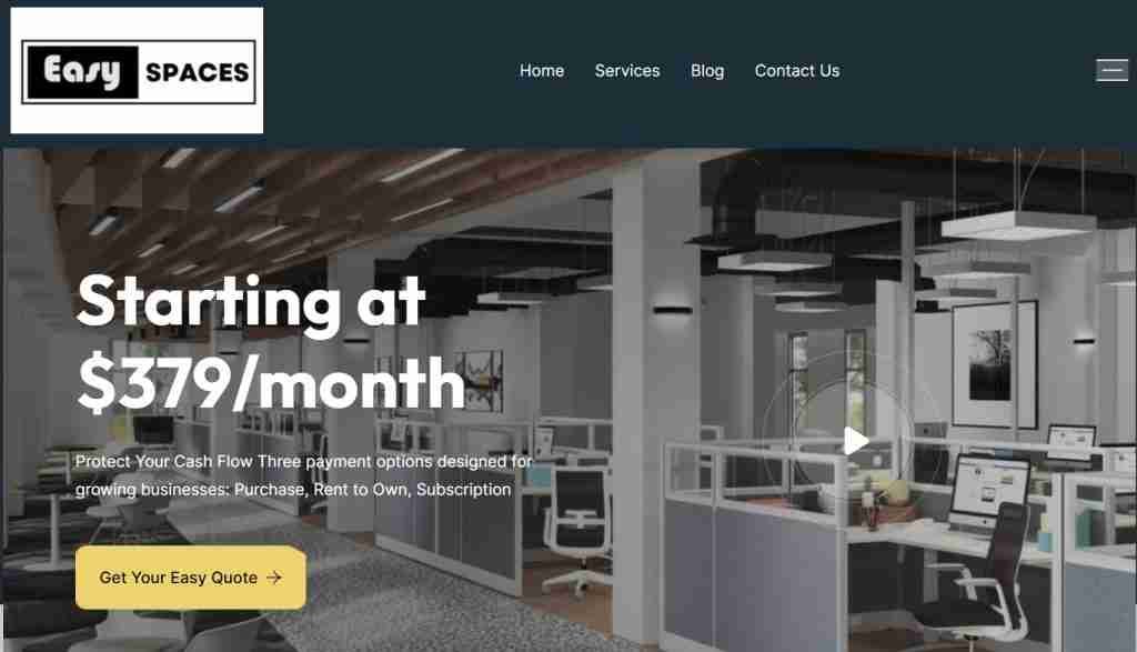 Easy Spaces Website office furniture